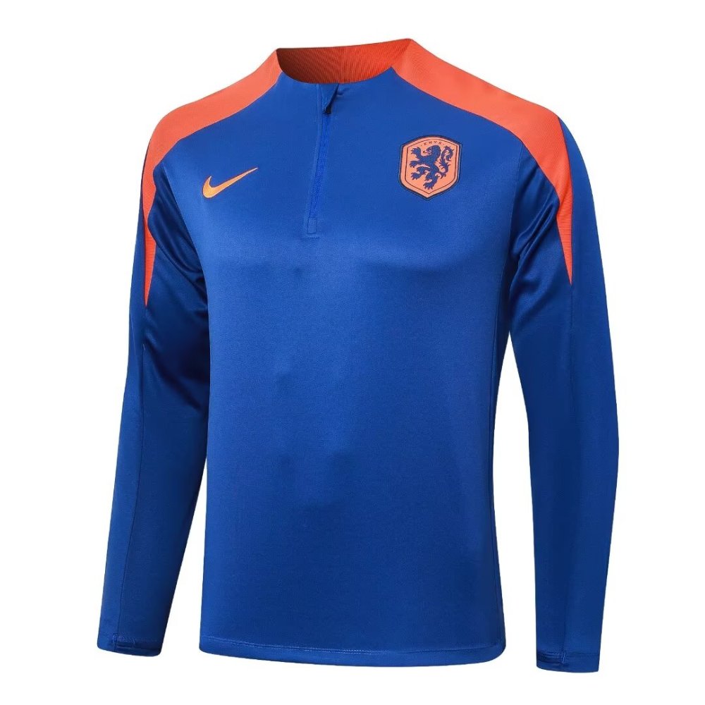 2024/2025 Netherlands Dark Blue Long Sleeve Training Suit kit