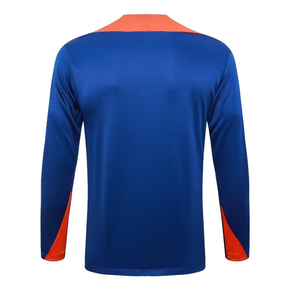 2024/2025 Netherlands Dark Blue Long Sleeve Training Suit kit