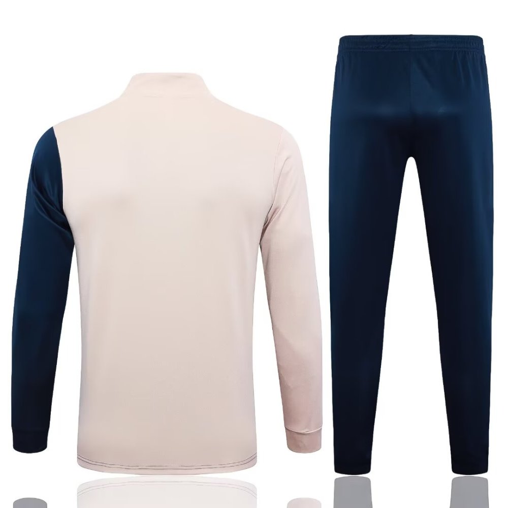 2024/2025 Sao Paulo Dark Blue Mud Yellow Long Sleeve Training Suit Kit