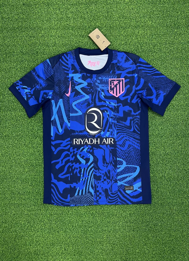 1:1 copy top quality （S-4XL）2024/2025 Atletico Madrid Second away game Fan Edition football jersey