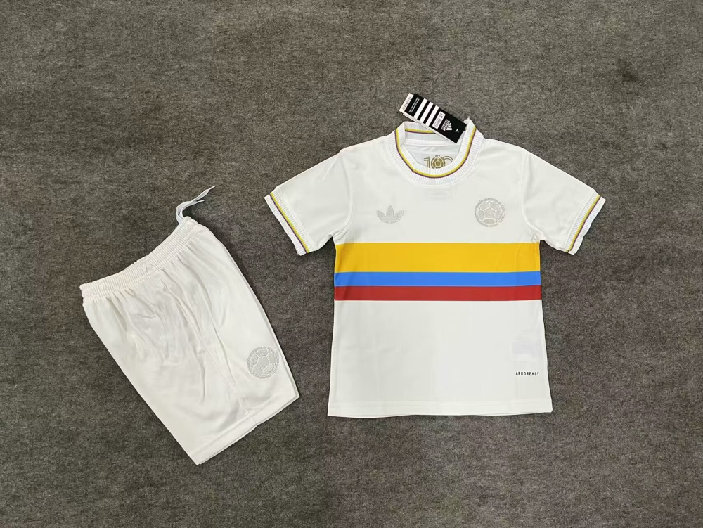 1:1 replica of top quality 2024/2025 Colombia 100th Anniversary Edition Special Edition Kids National Team Football Jersey