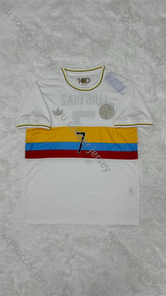 1:1 replica of top quality（S-4XL）2024/2025 Colombia 100th Anniversary Edition Special Edition Fan Edition Football Jersey