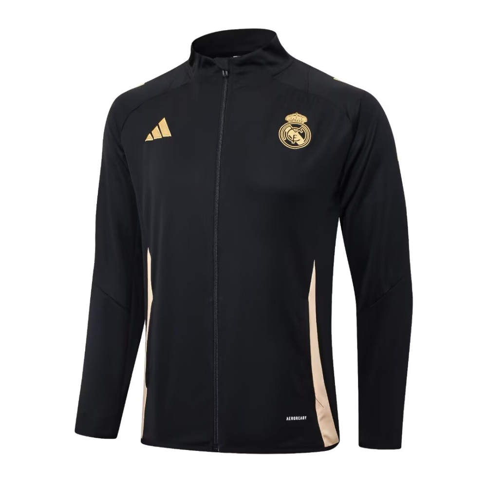 2024/2025 Real Madrid Dark Blue Long Sleeve Jacket Kit