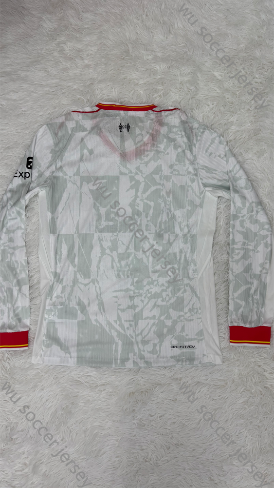 1:1 copy top quality 2024/2025 Liverpool 3th Away Long Sleeved Soccer Jersey