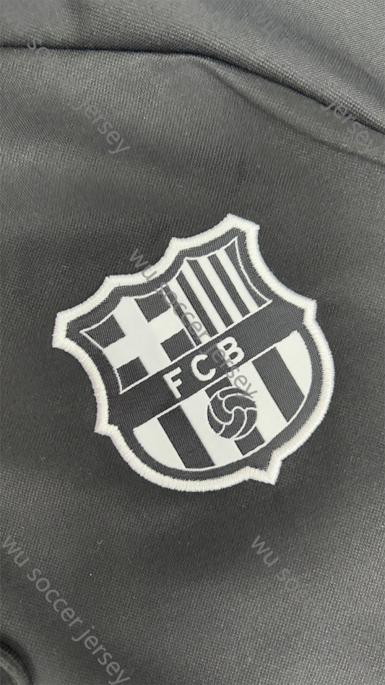 2024/2025 Barcelona Black Hat Long Sleeve Jacket Kit