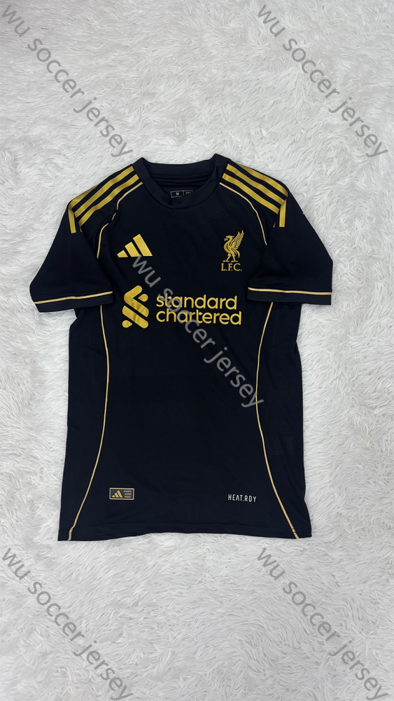 1:1 copy top quality （S-XXL）2025/2026 Liverpool Black Football Jersey