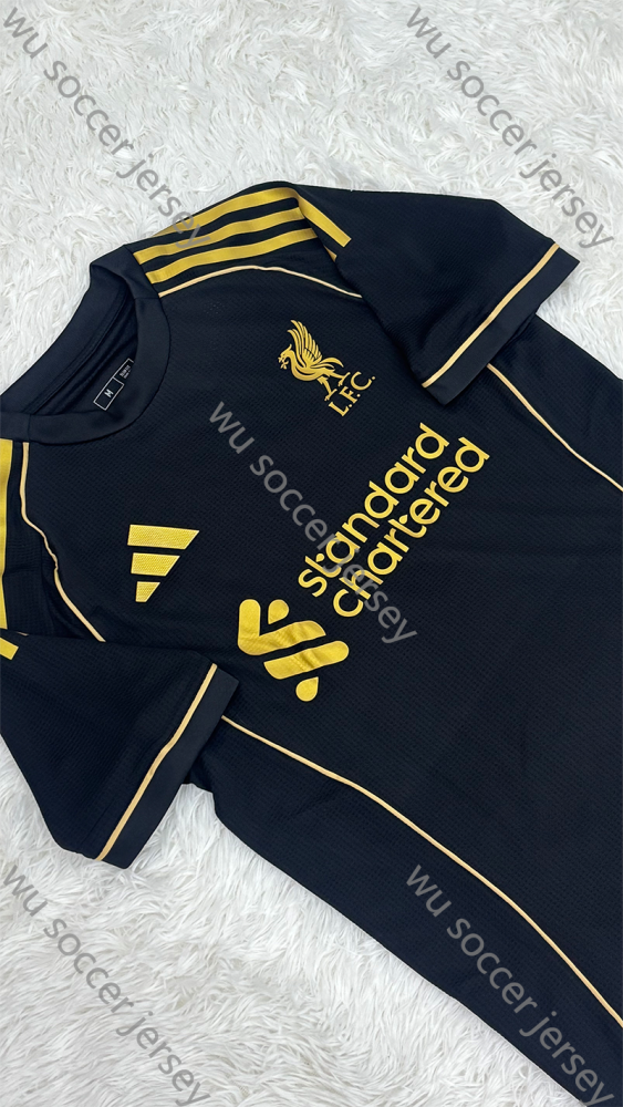 1:1 copy top quality （S-XXL）2025/2026 Liverpool Black Football Jersey