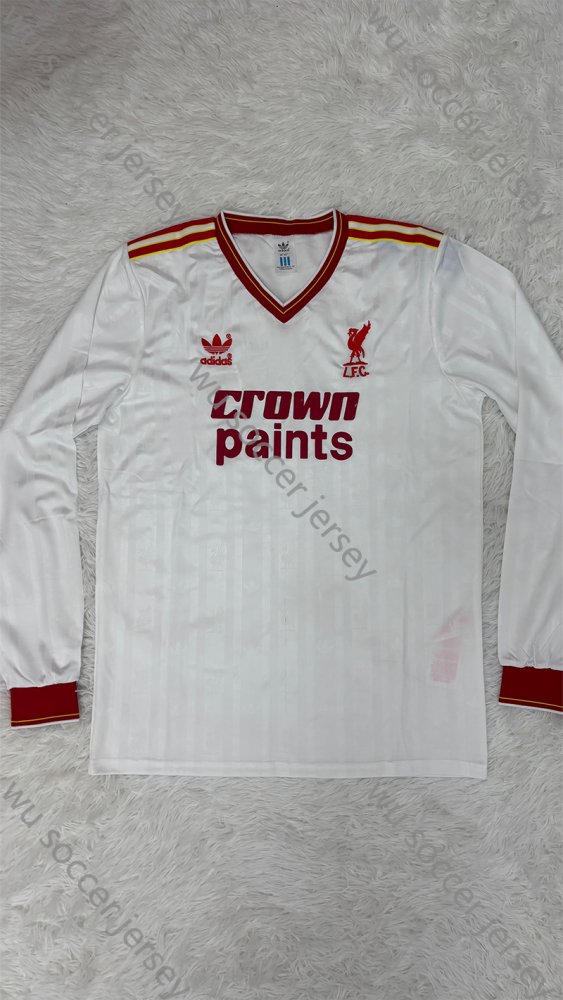 1:1 top quality 1985/1987 Liverpool Retro Away Long Sleeved  Soccer Jersey