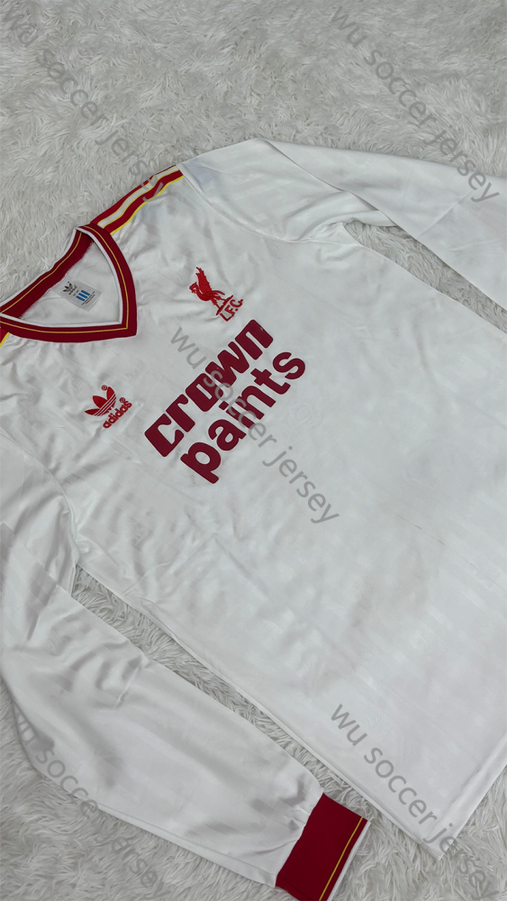 1:1 top quality 1985/1987 Liverpool Retro Away Long Sleeved  Soccer Jersey