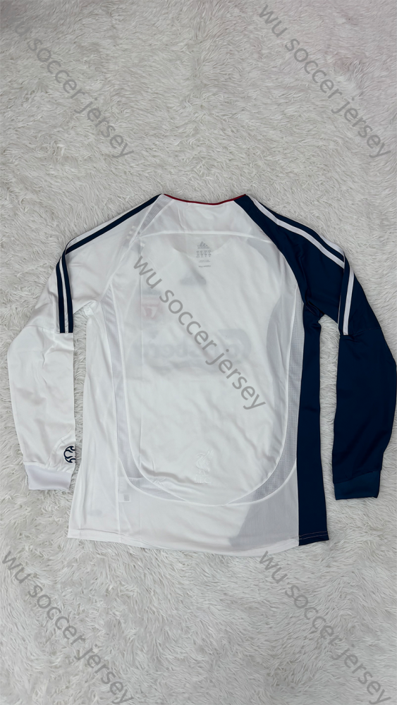 1:1 top quality 2006/2007 Liverpool Retro Away Long Sleeved  Soccer Jersey