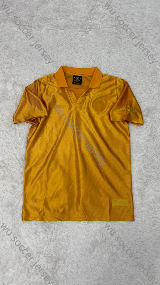 1:1 copy top quality 2024/2025 Wolverhampton Wanderers 70th Ann Player Edition Football Jersey