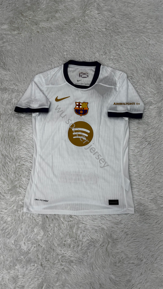 1:1 copy top quality 2025/2026 Barcelona 125th Ann Player Edition Football Jersey