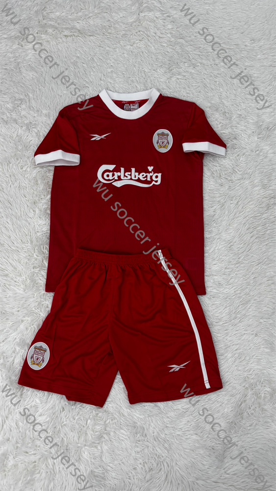 1:1 copy top quality 1998/1999 Liverpool home kids football jersey
