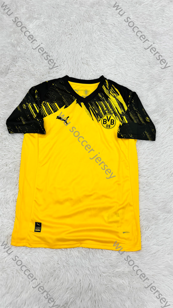 1:1 copy top quality 2025/2026 Dortmund Home Player version yellow black white Soccer Jersey
