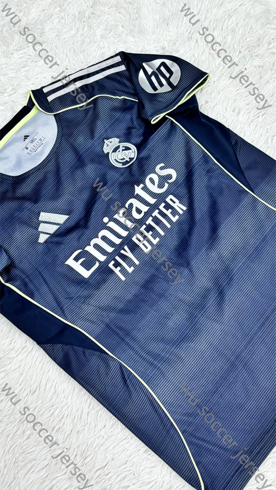 1:1 copy top quality 2025/2026 Real Madrid Away  Fan Edition Football Jersey