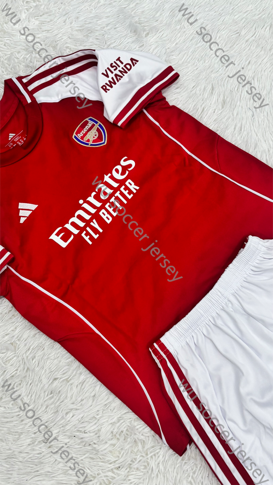 1:1 copy top quality 2025/2026 Arsenal Kids Home Soccer Jersey