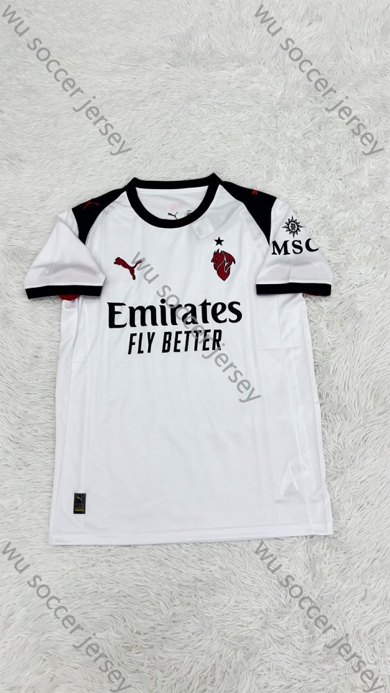 （S-XXL）1:1 Copy Top Quality 2025/2026 AC Milan Football Jersey (Player Edition)