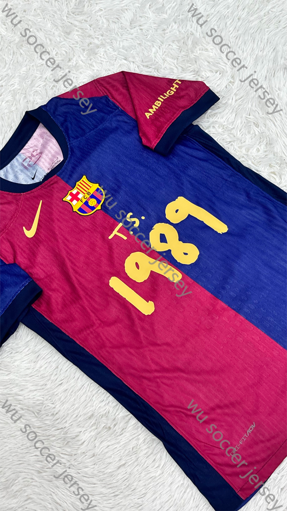 （S-XXL）1:1 Copy Top Quality 2025/2026 barcelona Home 1989 football jersey （ Player Edition）