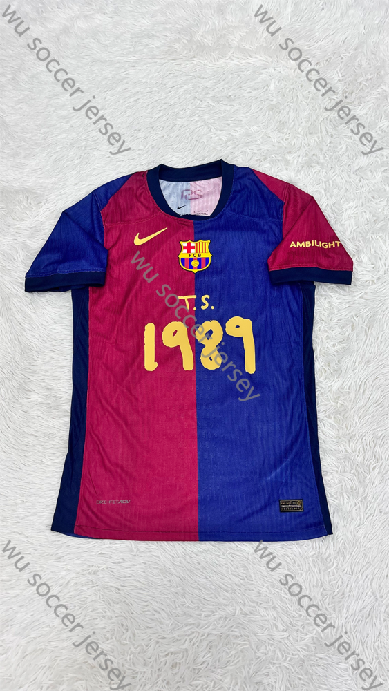 （S-XXL）1:1 Copy Top Quality 2025/2026 barcelona Home 1989 football jersey （ Player Edition）