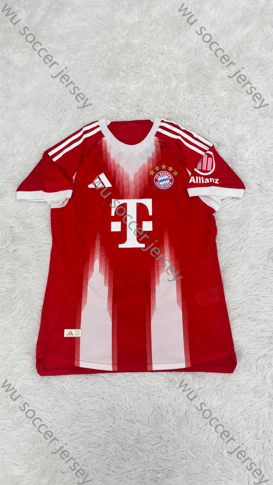 （S-3XL）1:1 Copy Top Quality 2025/2026 Bayern Munich Home Football Jersey （Player Edition）