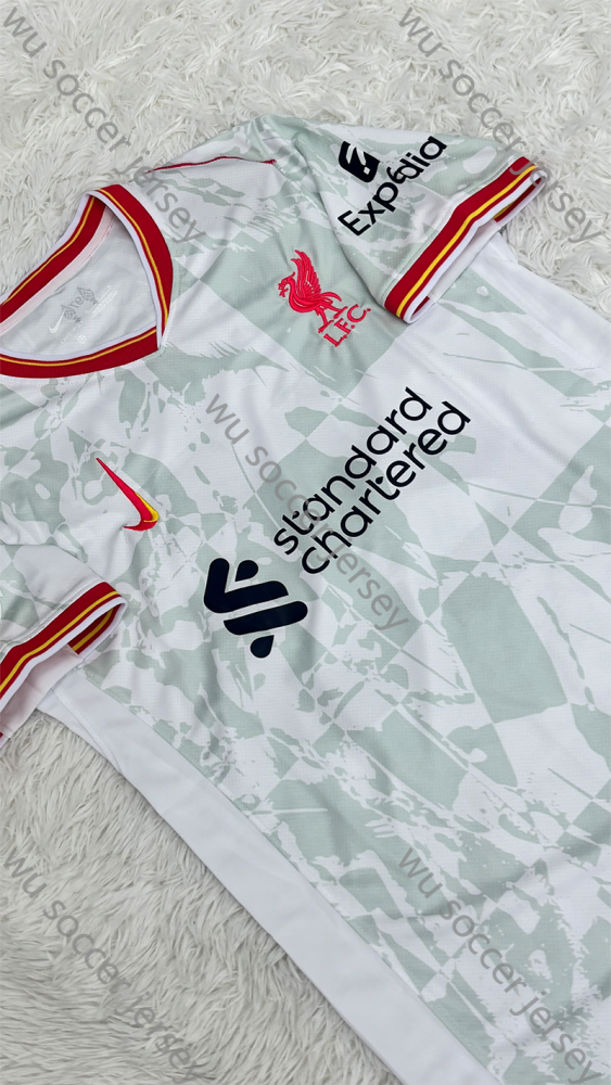 （S-4XL）1:1 Copy Top Quality 2024/2025 Liverpool Second Away  EPL league Champions 25 Football Jersey （Fan Edition）