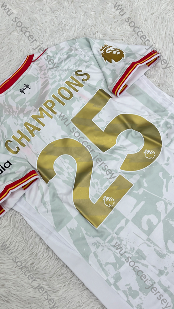 （S-4XL）1:1 Copy Top Quality 2024/2025 Liverpool Second Away  EPL league Champions 25 Football Jersey （Fan Edition）