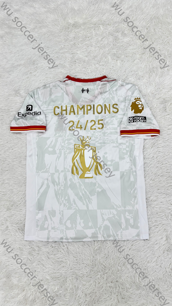 （S-4XL）1:1 Copy Top Quality 2024/2025 Liverpool Second Away EPL league Champions Football Jersey （Fan Edition）