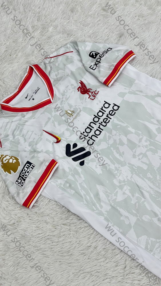 （S-4XL）1:1 Copy Top Quality 2024/2025 Liverpool Second Away EPL league Champions Football Jersey （Fan Edition）