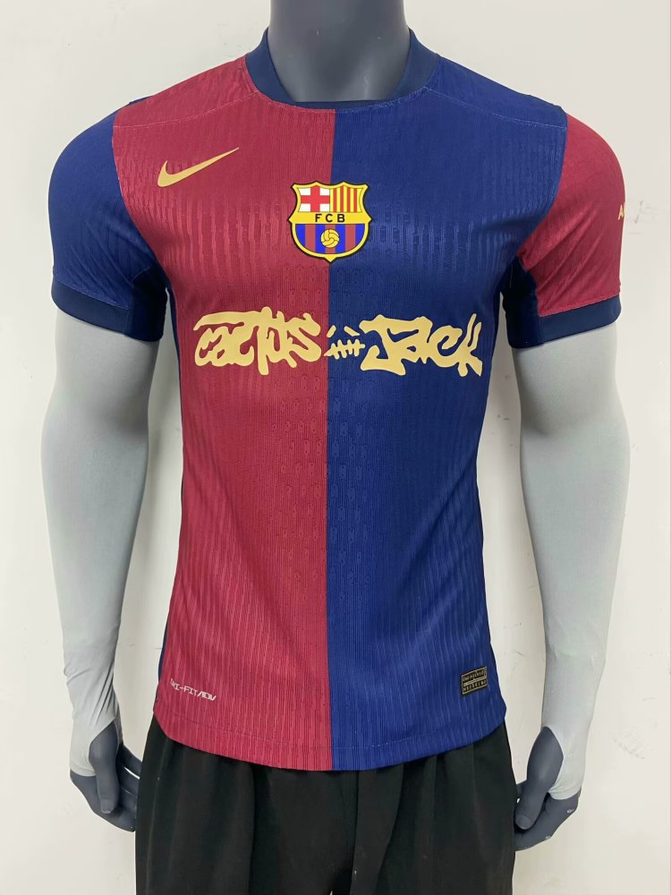 （S-4XL）1:1 Copy Top Quality 2024/2025 Barcelona black Away Limited Edition Football Jersey（ Player Edition）