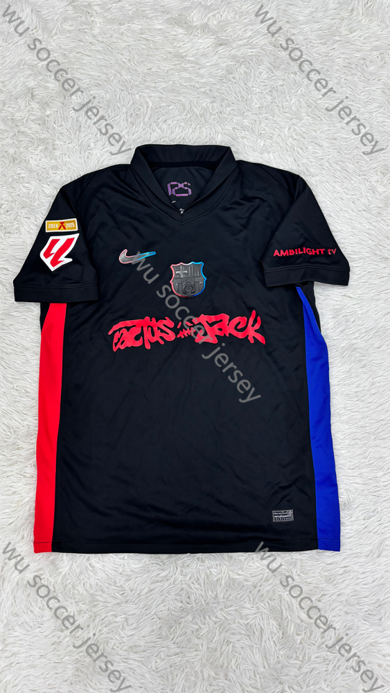 （S-4XL）1:1 Copy Top Quality 2024/2025 Barcelona Away football jersey （ Fan Edition）