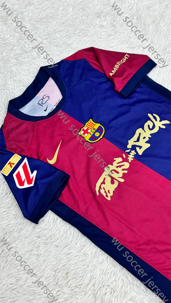 （S-4XL）1:1 Copy Top Quality 2024/2025 Barcelona Home football jersey （ Fan Edition）