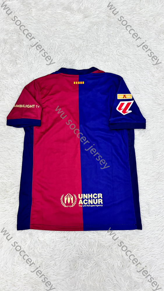 （S-4XL）1:1 Copy Top Quality 2024/2025 Barcelona Home football jersey （ Fan Edition）