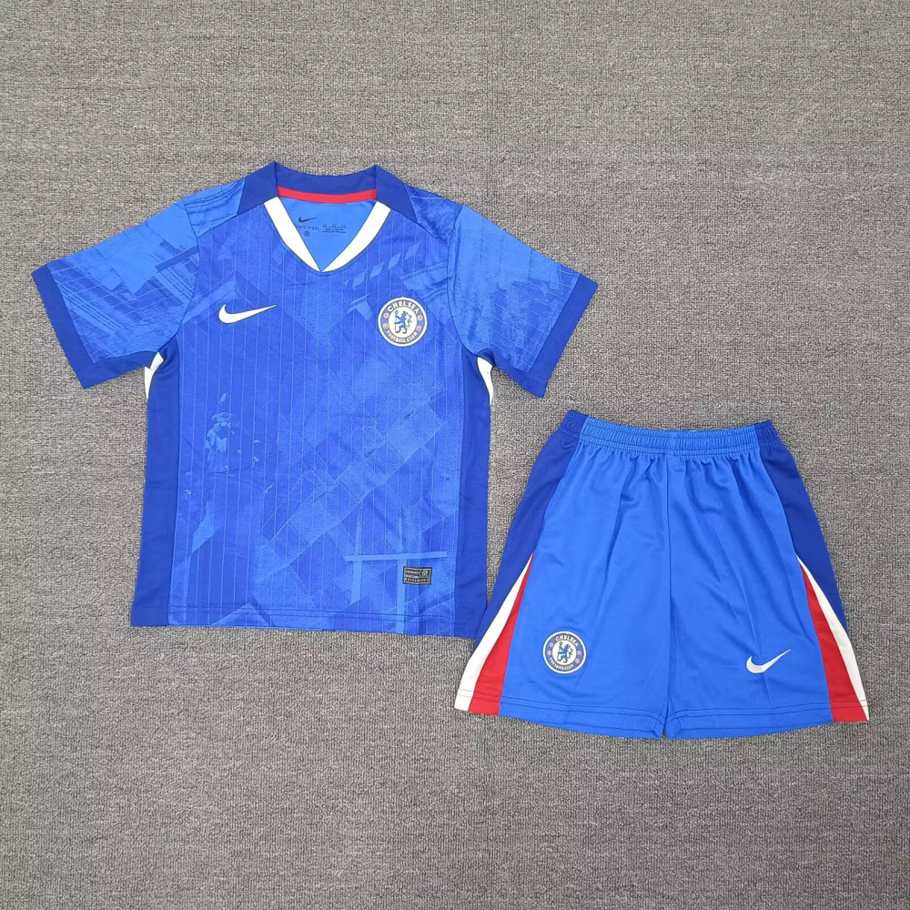 （16-28）1:1 Copy Top Quality 2025/2026 Chelsea Home Football Jersey (Kids)
