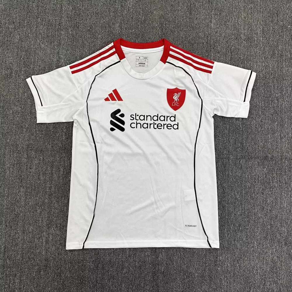 （S-4XL）1:1 Copy Top Quality 2025/2026 Liverpool Away Football Jersey（ Fan Edition）