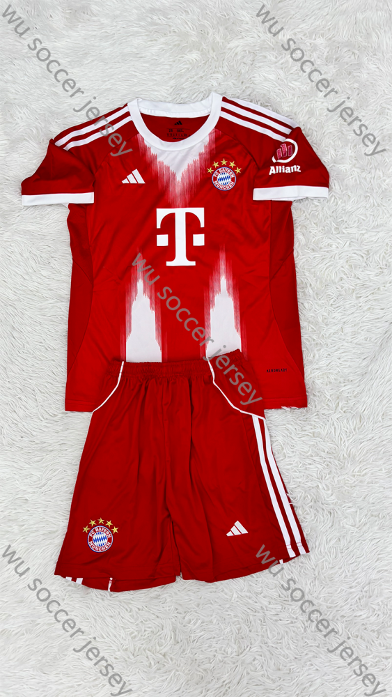 （16-28）1:1 Copy Top Quality 2024/2025 Bayern Munich Home  Football Jersey (Kids)