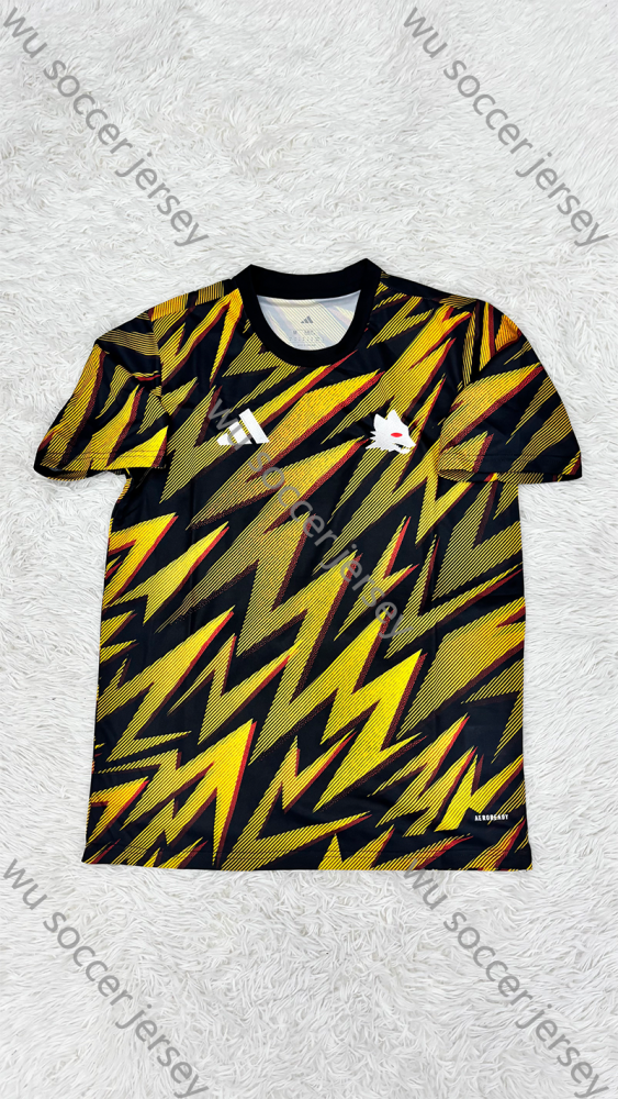 （S-4XL）1:1 Copy Top Quality 2024/2025 AS Roma Pre-match training suit Football Jersey （ Fan Edition）