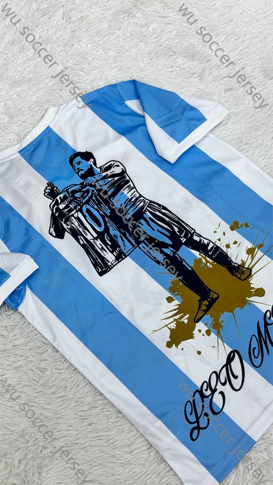 （S-XXL）1:1 Copy Top Quality 2025/2026  Messi  Argentina Football Jersey （Fan Edition）