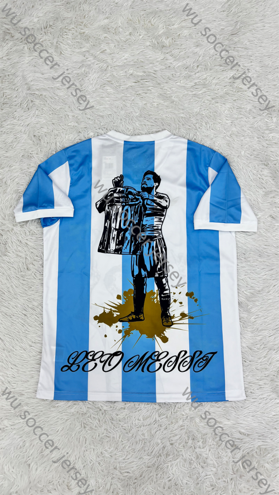 （S-XXL）1:1 Copy Top Quality 2025/2026  Messi  Argentina Football Jersey （Fan Edition）