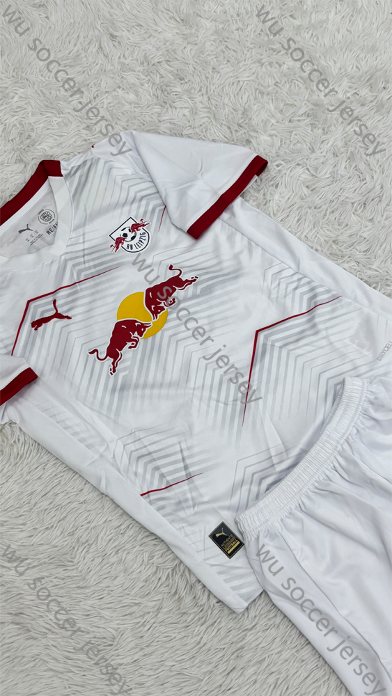 （16-28）1:1 Copy Top Quality 2025/2026 RB Leipzig Home Football Jersey (Kids)