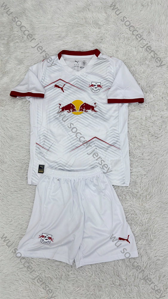 （16-28）1:1 Copy Top Quality 2025/2026 RB Leipzig Home Football Jersey (Kids)