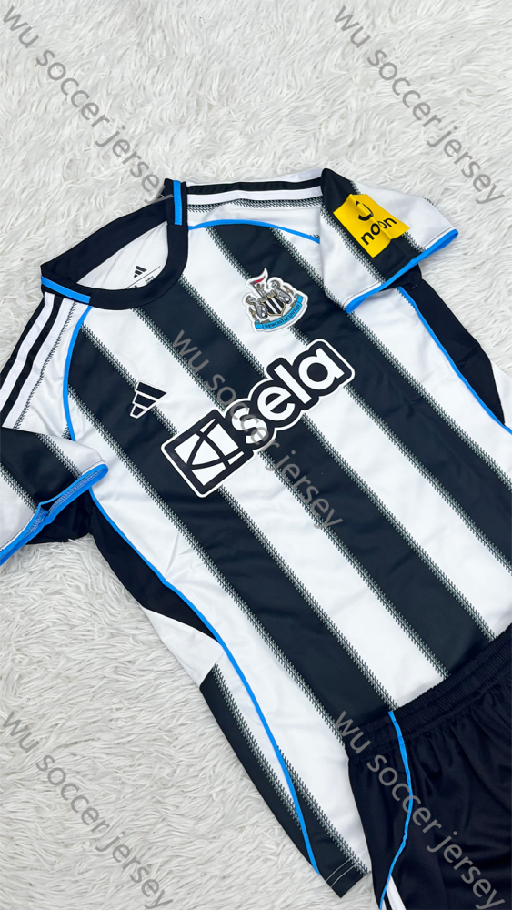 （16-28）1:1 Copy Top Quality 2025/2026 Newcastle United Home Football Jersey (Kids)