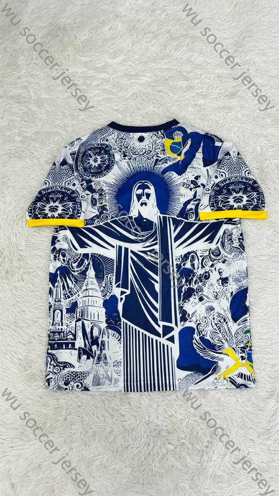 （S-4XL）1:1 Copy Top Quality 2025/2026 Brazil Jesus Special Edition Football Jersey （ Fan Edition）