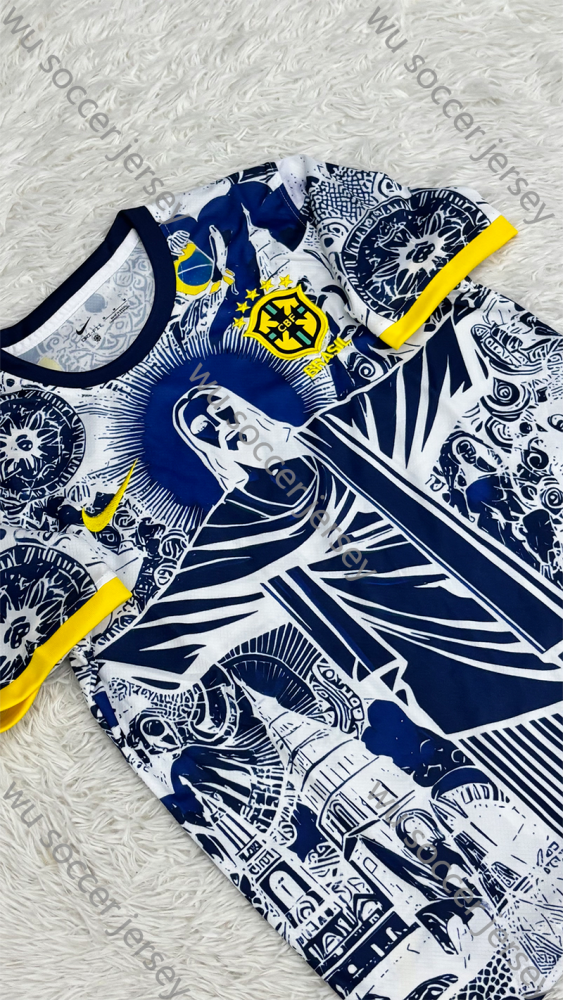 （S-4XL）1:1 Copy Top Quality 2025/2026 Brazil Jesus Special Edition Football Jersey （ Fan Edition）