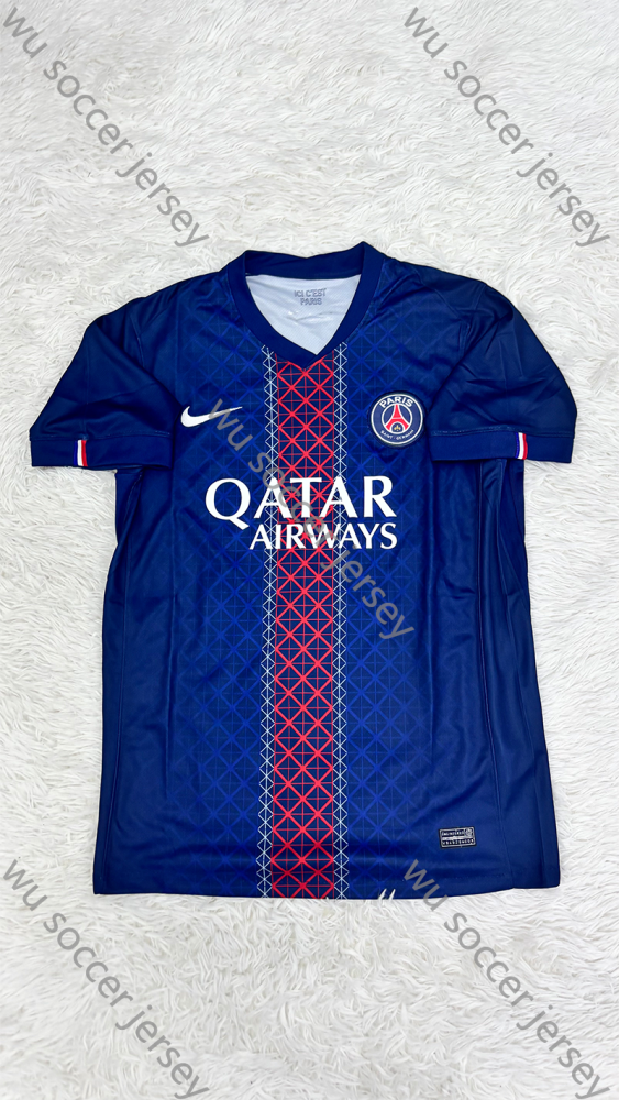 （S-4XL）1:1 Copy Top Quality 2025/2026 PSG Home Football Jersey （ Fan Edition）