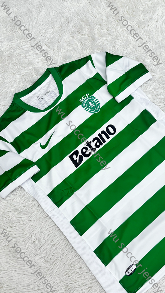 （S-3XL）1:1 Copy Top Quality 2025/2026 Sporting Lisbon Home Football Jersey （Player Edition）