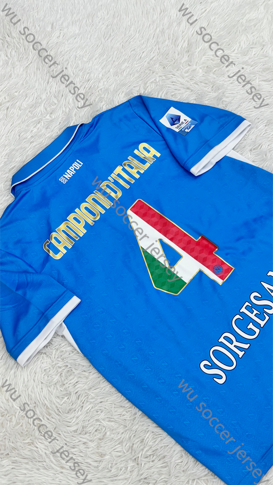 （S-4XL）1:1 Copy Top Quality 2024/2025 Napoli Home Serie A Champions  Football Jersey （Fan Edition）（Players Edition）