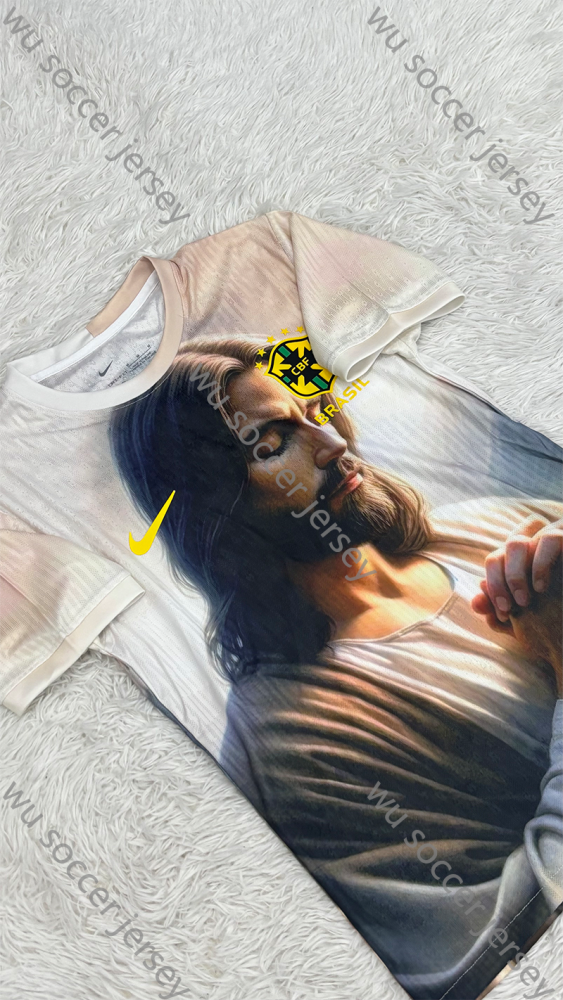 （S-XXL）1:1 Copy Top Quality 2025/2026 Brazil Jesus Football Jersey （ Player Edition）