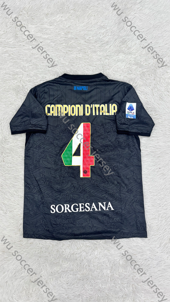 （S-4XL）1:1 Copy Top Quality 2025/2026 Napoli Home Serie A Champions  Football Jersey （Fan Edition）（Players Edition）