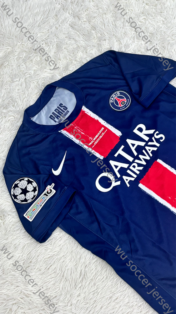 （S-4XL）1:1 Copy Top Quality 2024/2025 PSG Home  football jersey （ Fan Edition）