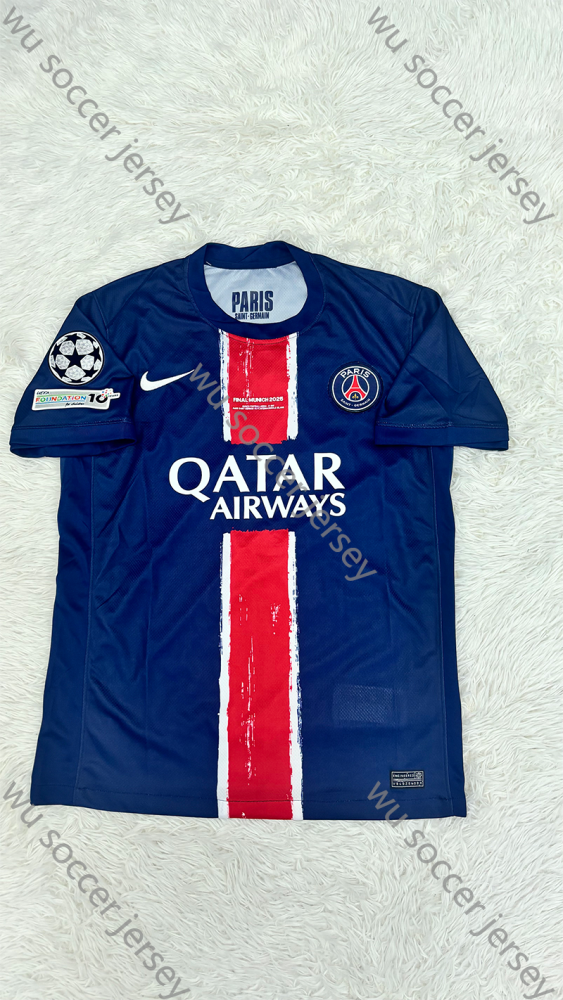 （S-4XL）1:1 Copy Top Quality 2024/2025 PSG Home  football jersey （ Fan Edition）